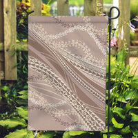 Polynesian Puakeniken Pikake Twisted Lei Garden Flag Beige - Polynesian Pride