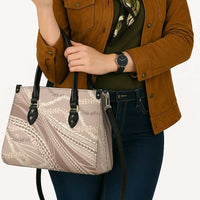 Polynesian Puakeniken Pikake Twisted Lei Leather Bag Beige - Polynesian Pride