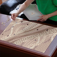 Polynesian Puakeniken Pikake Twisted Lei Puzzle Beige - Polynesian Pride