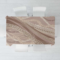 Polynesian Puakeniken Pikake Twisted Lei Tablecloth Beige - Polynesian Pride
