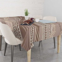 Polynesian Puakeniken Pikake Twisted Lei Tablecloth Beige - Polynesian Pride