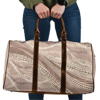 Polynesian Puakeniken Pikake Twisted Lei Travel Bag Beige - Polynesian Pride