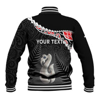 Personalised New Zealand Maori Baseball Jacket Manaia Mix Koru LT7 - Polynesian Pride