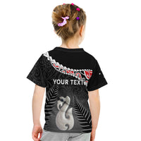 Personalised New Zealand Maori Kid T Shirt Manaia Mix Koru LT7 - Polynesian Pride