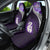 Personalised New Zealand Maori Car Seat Cover Manaia Paua Shell Purple LT7 - Polynesian Pride