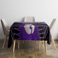 Personalised New Zealand Maori Tablecloth Manaia Paua Shell Purple LT7 - Polynesian Pride