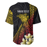 Personalized Papua New Guinea Baseball Jersey Kundu Drum Carving Motifs