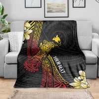 Personalized Papua New Guinea Blanket Kundu Drum Carving Motifs