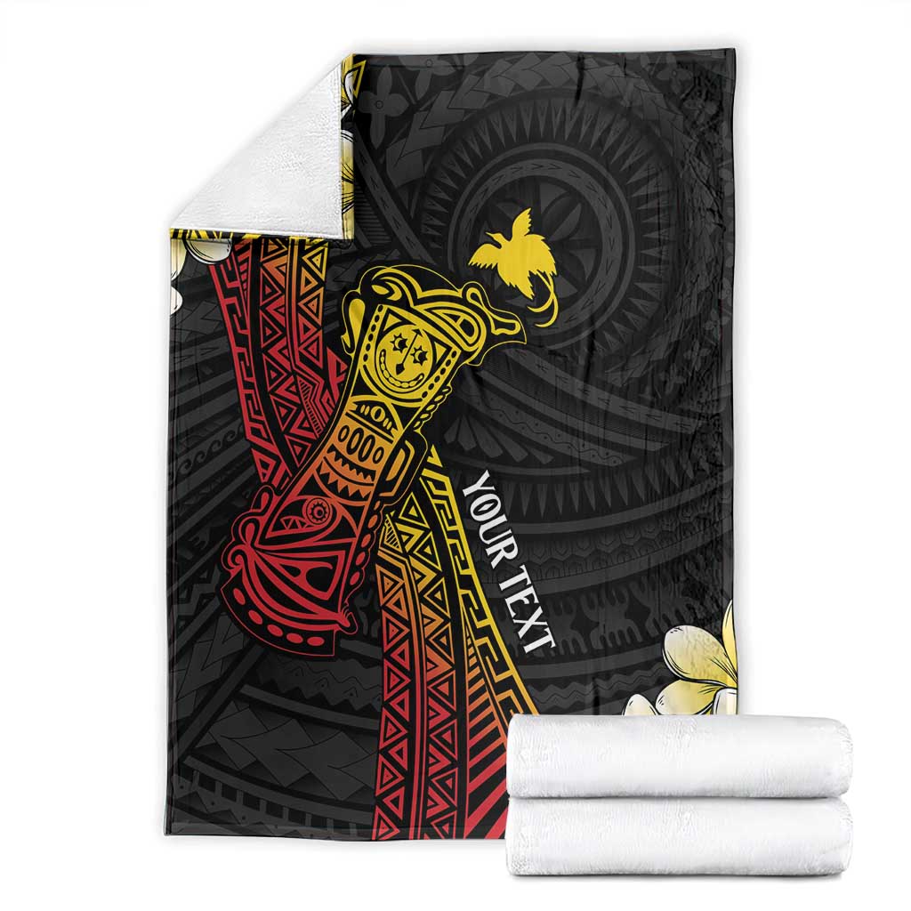 Personalized Papua New Guinea Blanket Kundu Drum Carving Motifs