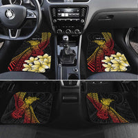 Personalized Papua New Guinea Car Mats Kundu Drum Carving Motifs