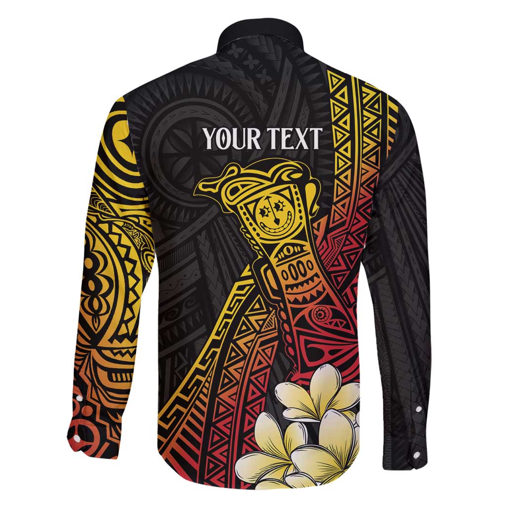 Personalized Papua New Guinea Family Matching Off Shoulder Maxi Dress and Hawaiian Shirt Kundu Drum Carving Motifs