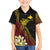 Personalized Papua New Guinea Family Matching Off Shoulder Maxi Dress and Hawaiian Shirt Kundu Drum Carving Motifs