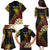 Personalized Papua New Guinea Family Matching Puletasi and Hawaiian Shirt Kundu Drum Carving Motifs