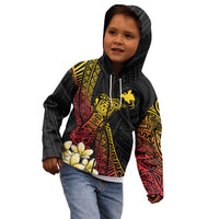 Personalized Papua New Guinea Kid Hoodie Kundu Drum Carving Motifs