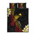 Personalized Papua New Guinea Quilt Bed Set Kundu Drum Carving Motifs