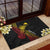 Personalized Papua New Guinea Rubber Doormat Kundu Drum Carving Motifs