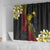 Personalized Papua New Guinea Shower Curtain Kundu Drum Carving Motifs
