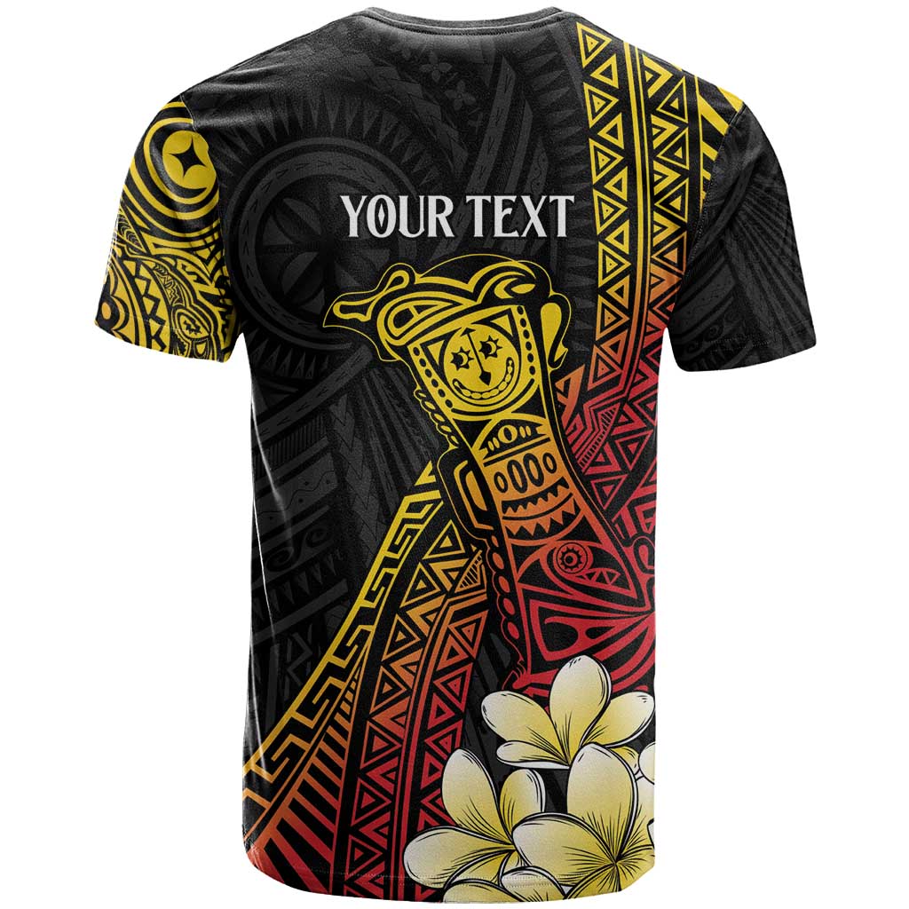 Personalized Papua New Guinea T Shirt Kundu Drum Carving Motifs