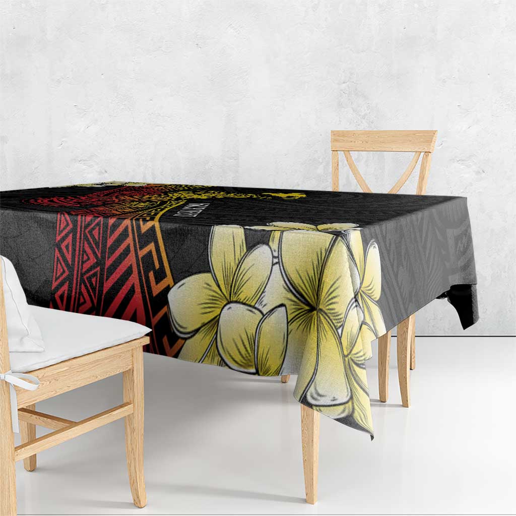 Personalized Papua New Guinea Tablecloth Kundu Drum Carving Motifs