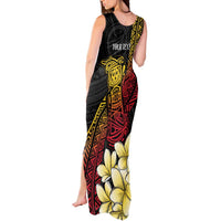Personalized Papua New Guinea Tank Maxi Dress Kundu Drum Carving Motifs LT7 - Polynesian Pride