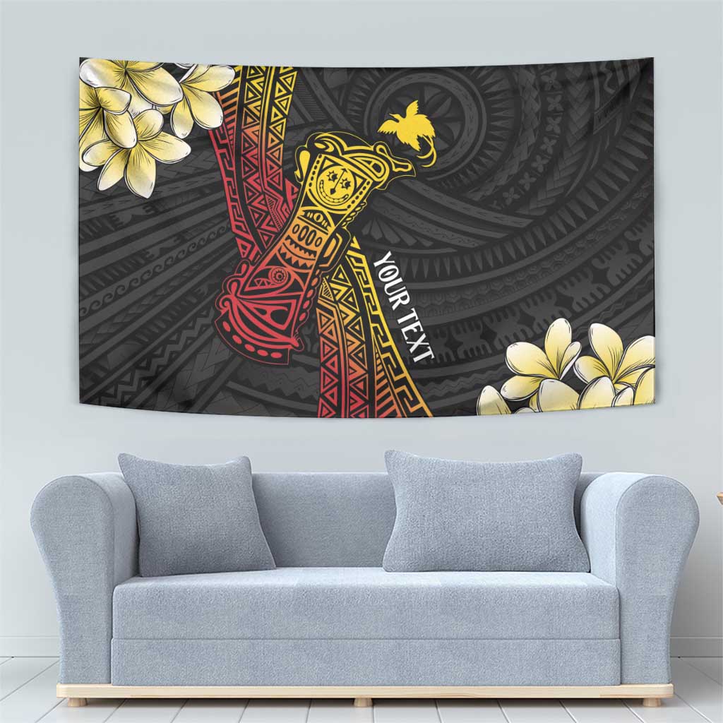 Personalized Papua New Guinea Tapestry Kundu Drum Carving Motifs