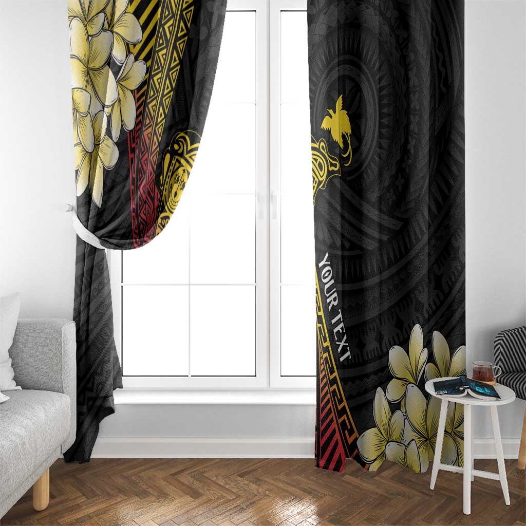 Personalized Papua New Guinea Window Curtain Kundu Drum Carving Motifs