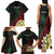 Personalized Papua New Guinea Family Matching Tank Maxi Dress and Hawaiian Shirt Kundu Drum Motifs - Sepik Colors