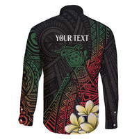 Personalized Papua New Guinea Family Matching Tank Maxi Dress and Hawaiian Shirt Kundu Drum Motifs - Sepik Colors LT7 - Polynesian Pride