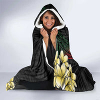 Personalized Papua New Guinea Hooded Blanket Kundu Drum Motifs - Sepik Colors