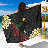 Personalized Papua New Guinea Sarong Kundu Drum Motifs - Sepik Colors