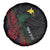 Personalized Papua New Guinea Spare Tire Cover Kundu Drum Motifs - Sepik Colors