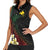 Personalized Papua New Guinea Women Sleeveless Polo Shirt Kundu Drum Motifs - Sepik Colors