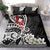 Bula Fiji Tagimaucia Mix Plumeria Masi Tapa Bedding Set Black