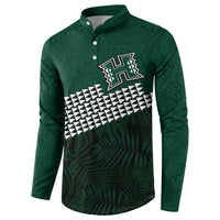 Hawaii Rainbow Warriors Alumni Custom Button Sweatshirt Kanaka Arrows Tropical Vibes LT7 - Polynesian Pride