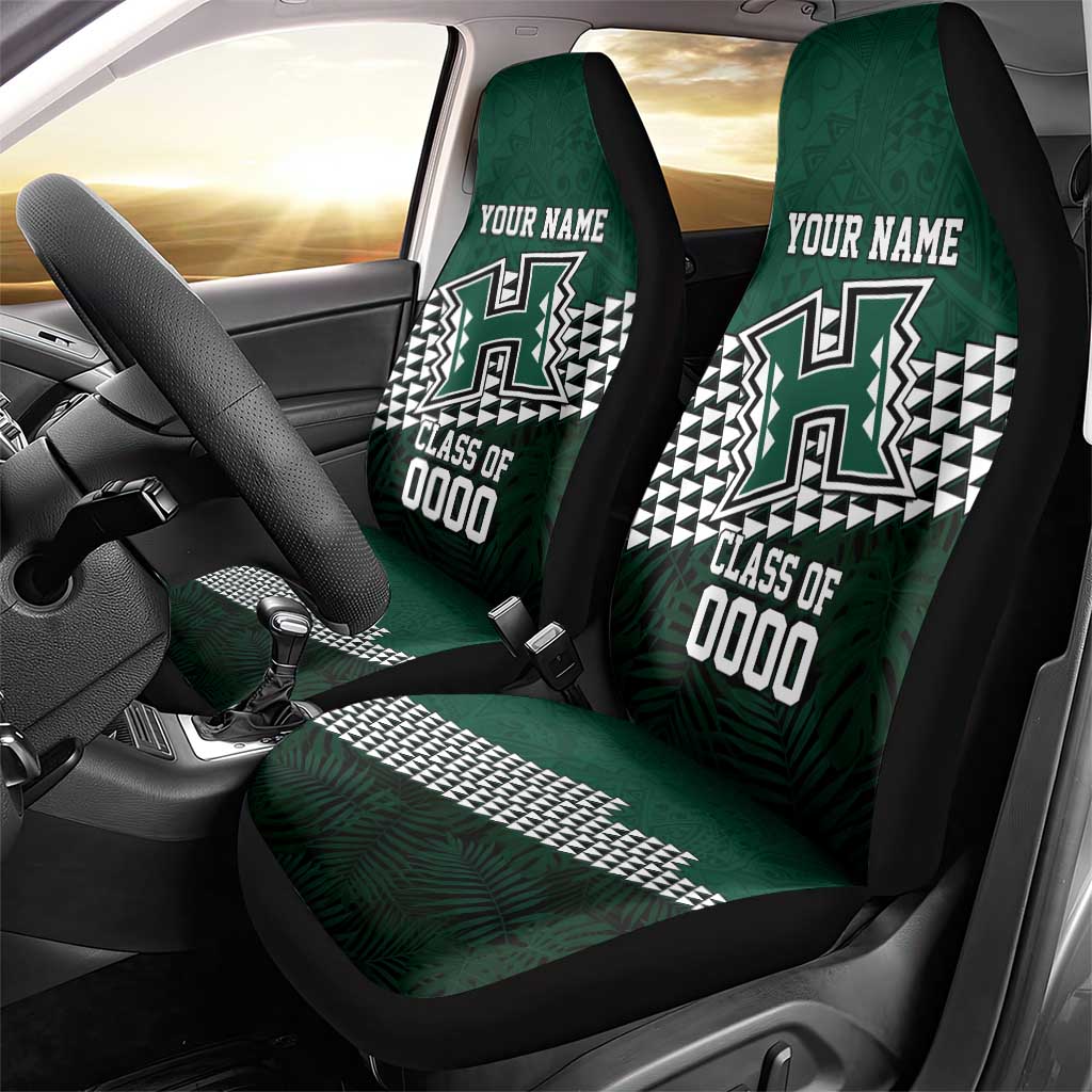 Hawaii Rainbow Warriors Alumni Custom Car Seat Cover Kanaka Arrows Tropical Vibes