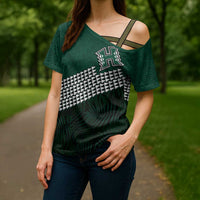 Hawaii Rainbow Warriors Alumni Custom Cross Shoulder Shirt Kanaka Arrows Tropical Vibes LT7 - Polynesian Pride
