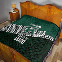 Hawaii Rainbow Warriors Alumni Custom Quilt Kanaka Arrows Tropical Vibes LT7 - Polynesian Pride