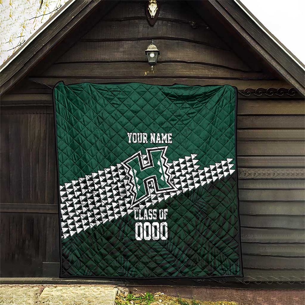 Hawaii Rainbow Warriors Alumni Custom Quilt Kanaka Arrows Tropical Vibes LT7 - Polynesian Pride