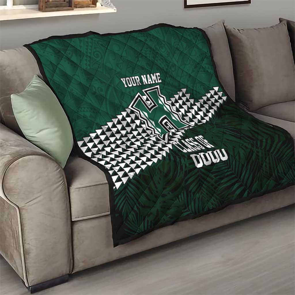 Hawaii Rainbow Warriors Alumni Custom Quilt Kanaka Arrows Tropical Vibes LT7 - Polynesian Pride