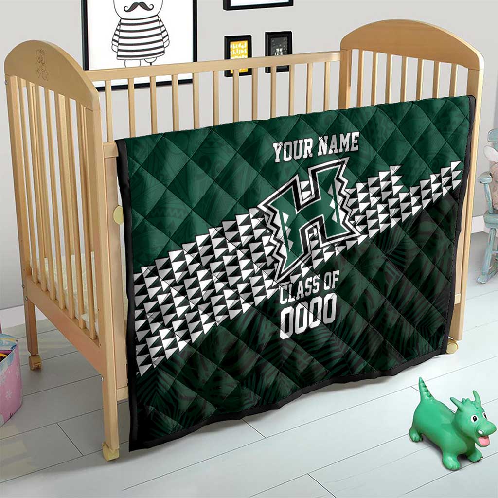 Hawaii Rainbow Warriors Alumni Custom Quilt Kanaka Arrows Tropical Vibes LT7 - Polynesian Pride