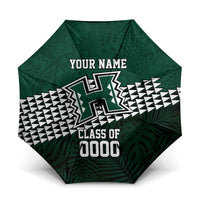 Hawaii Rainbow Warriors Alumni Custom Umbrella Kanaka Arrows Tropical Vibes