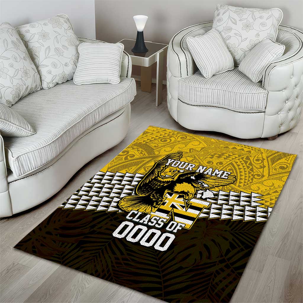 Hawaii Nanakuli High Alumni Custom Area Rug Kanaka Arrows Tropical Vibes LT7 - Polynesian Pride