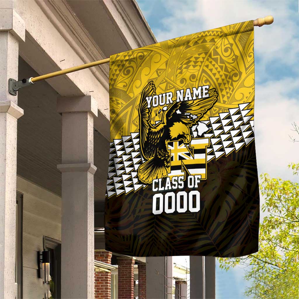 Hawaii Nanakuli High Alumni Custom Garden Flag Kanaka Arrows Tropical Vibes
