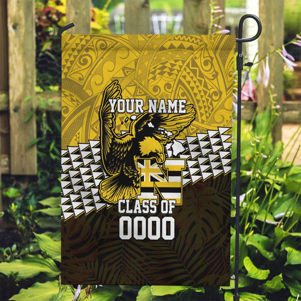 Hawaii Nanakuli High Alumni Custom Garden Flag Kanaka Arrows Tropical Vibes