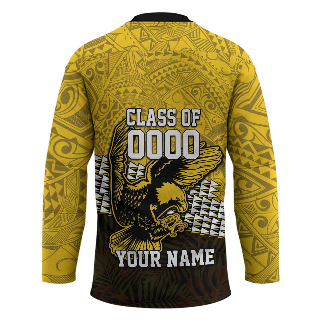 Hawaii Nanakuli High Alumni Custom Hockey Jersey Kanaka Arrows Tropical Vibes