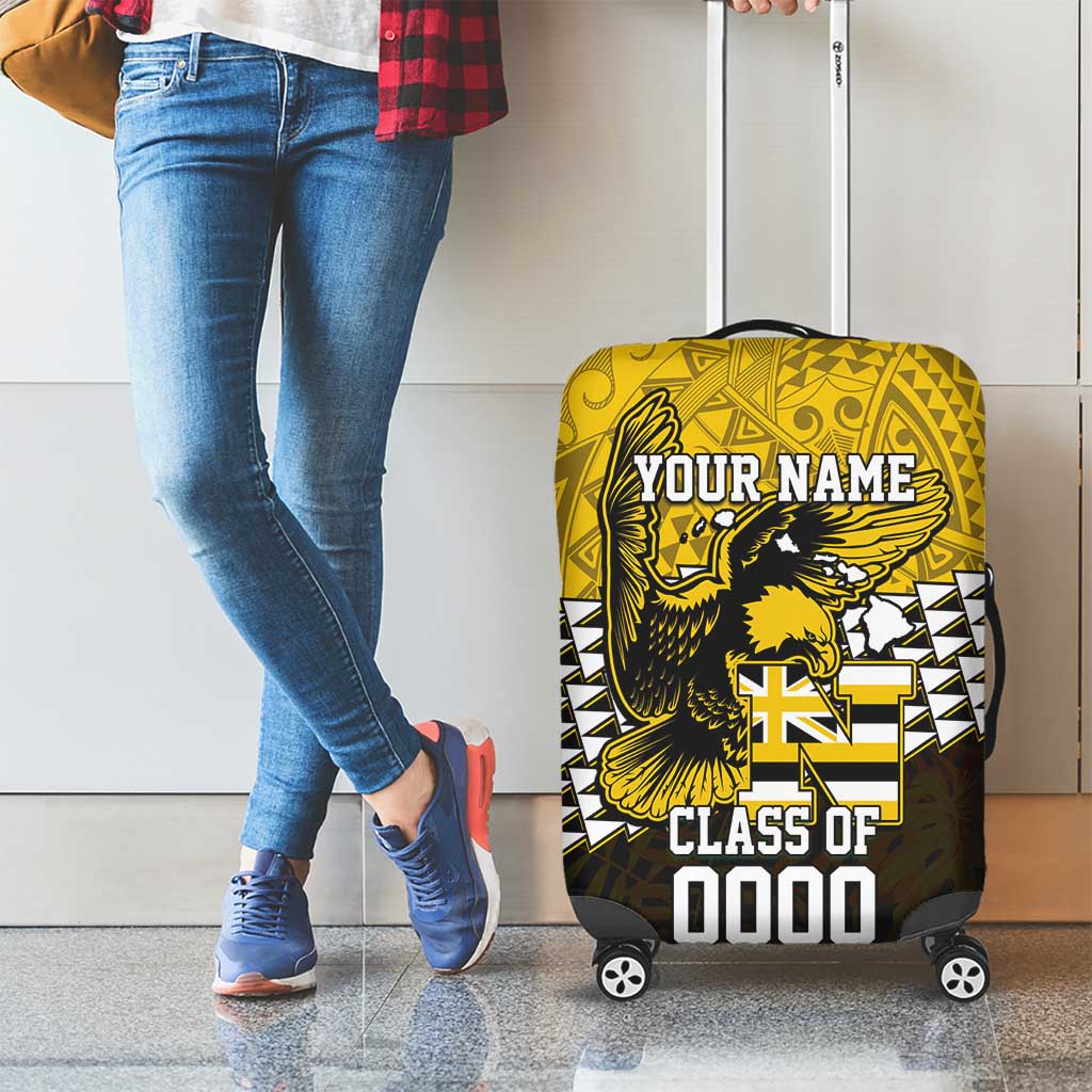 Hawaii Nanakuli High Alumni Custom Luggage Cover Kanaka Arrows Tropical Vibes LT7 - Polynesian Pride