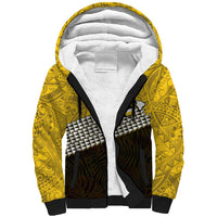 Hawaii Nanakuli High Alumni Custom Sherpa Hoodie Kanaka Arrows Tropical Vibes LT7 Unisex Yellow Black - Polynesian Pride