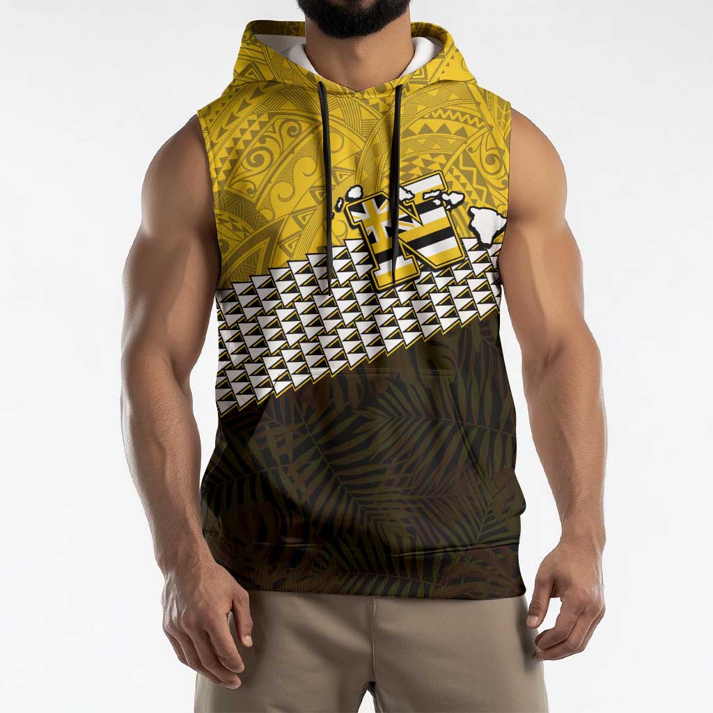 Hawaii Nanakuli High Alumni Custom Sleeveless Hoodie Kanaka Arrows Tropical Vibes LT7 - Polynesian Pride