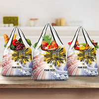 Philippines Independence Day Grocery Bag Eagle Mix Filipino Flag Tribal Style LT7 3-pack One Size White - Polynesian Pride