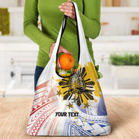 Philippines Independence Day Grocery Bag Eagle Mix Filipino Flag Tribal Style LT7 - Polynesian Pride